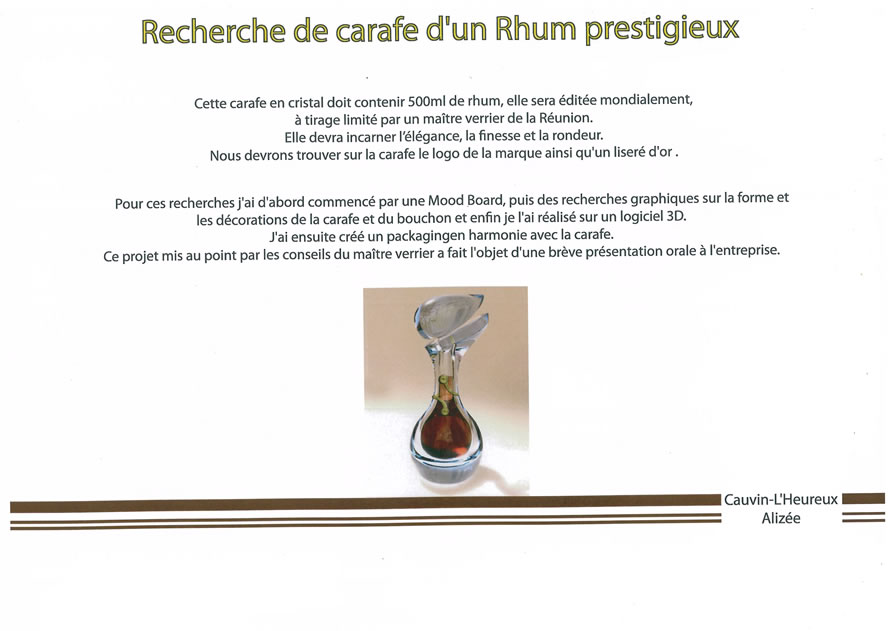 Recherches de la carafe