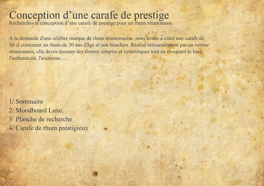 Recherches de la carafe