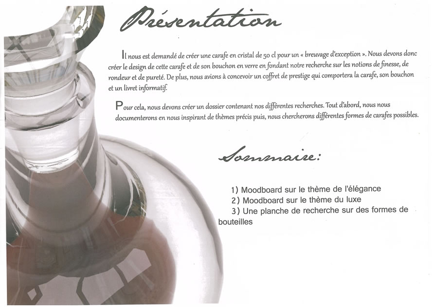 Recherches de la carafe